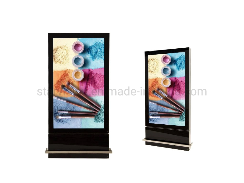 Free-Standing LCD Screen Portrait Display Advertising Mupi Digital Signage for Airport